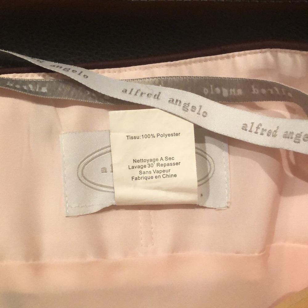 Alfred Angelo Strapless Pink Satin A-Line Dress - Picture 4 of 5